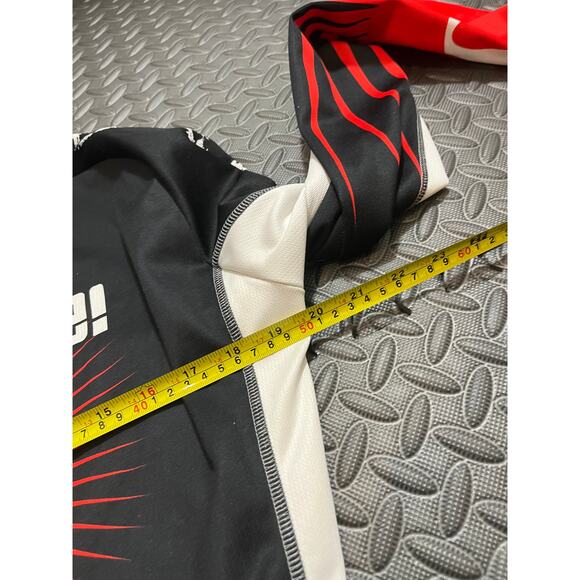 Pearl Izumi Men Large Cycling Jersey Bike Revolution Full Zip Long Sleeve Red - Picture 6 of 9